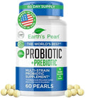 Probioticos Earth's Pearl para Mujeres, Hombres y Niños - Probioticos y Prebioticos en Forma de Perla con BIO-Tract®, 4 Mil Millones CFU, Apoyo - imagen 1