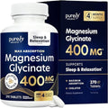 Glicinato de Magnesio 400mg | Suministro para 4+ Meses | Apoyo para Sueño, Relajación y Músculos | Suplemento Vegano de Magnesio Chelado | 270 - imagen 1