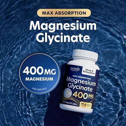Glicinato de Magnesio 400mg | Suministro para 4+ Meses | Apoyo para Sueño, Relajación y Músculos | Suplemento Vegano de Magnesio Chelado | 270 - imagen 3