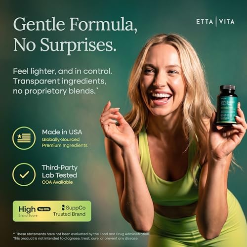 GLP-1 Soporte + Limpieza de Colon – Pérdida de Peso, Salud Digestiva y Energía – Supresor de Apetito y Quemador de Grasa – Berberina, Probiótico - imagen 4