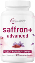 Suplementos Avanzados Micro Ingredients Saffron+, 60 Cápsulas Veganas – 10 en 1 con Extracto de Azafrán, Vitamina C Liposoluble, Magnesio, Cúrcuma y - imagen 1