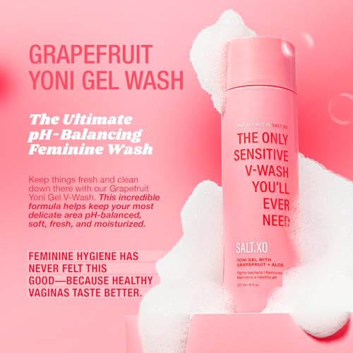 Gel de Lavado Yoni Sensitive Grapefruit salt.xo, Cuidado Íntimo para Mujeres, Gel pH Balanceado, Libre de Crueldad, 8 Fl Oz - imagen 2