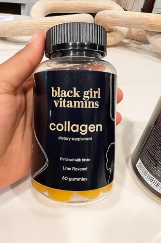 Vitaminas Black Girl - Gomitas de Colágeno para el Cabello, Piel y Uñas, con Vitamina C, E y Biotina, Sin Gluten, (Lima), 60 piezas - imagen 4
