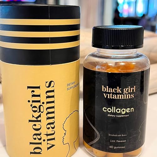 Vitaminas Black Girl - Gomitas de Colágeno para el Cabello, Piel y Uñas, con Vitamina C, E y Biotina, Sin Gluten, (Lima), 60 piezas - imagen 5