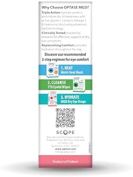 Optase MGD Gotas Avanzadas para Ojos Secos, 0.33 fl oz - Gotas Libres de Conservadores y con Lípidos - Lágrimas Artificiales Claras - Compatibles con - imagen 4