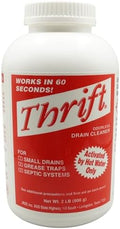 Limpiador de Drenaje Thrift T-200 – Abre Drenos Sin Olor de 2 lb – Activado por Agua Caliente – Ideal para Drenajes Pequeños, Trampas de Grasa y - imagen 1