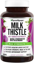 Cápsulas de Cardo Mariano Orgánico USDA FarmHaven | Extracto de Semilla 30X Concentrado y 80% Silymarina - Apoya la Función Hepática y la Salud - imagen 1