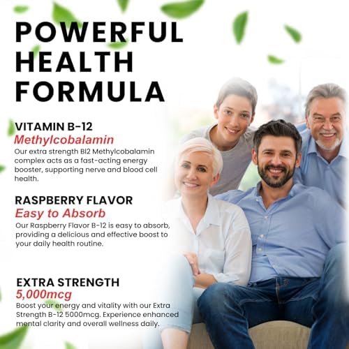 VITBOOST Gotas Líquidas Veganas de B-12 – 60 x 5000 mcg Suplemento Sublingual de Methylcobalamin Sabor Frambuesa | Máxima Absorción y Energía | Sin - imagen 6