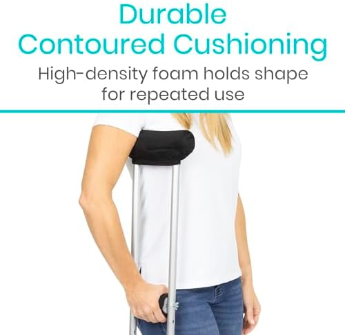 Almohadillas y Agarraderas Vive Premium para Muletas - Cómodas, Transpirables y Lavables a Máquina - Fundas que Reducen Olores y Humedad para Adultos - imagen 8