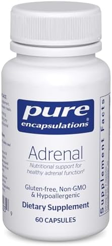 Suplemento Adrenal Cortex de Pure Encapsulations – Apoya la salud del cortisol, energía, moderación del estrés y función glandular – 60 cápsulas - imagen 1
