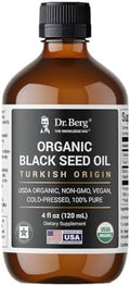 Aceite de Semilla Negra Orgánico Dr. Berg – Aceite de Comino Negro 100% Puro – USDA Orgánico, Halal, Vegano – Para Cabello, Piel y Sistema - imagen 1