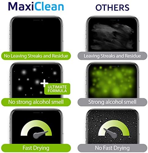 Toallitas de Limpieza MAXI CLEAN 440 Paquete para Lentes, Prehumedecidas y Envase Individual, Limpieza Sin Rayas para Gafas y Pantallas, 5.5 x 4.7 - imagen 2