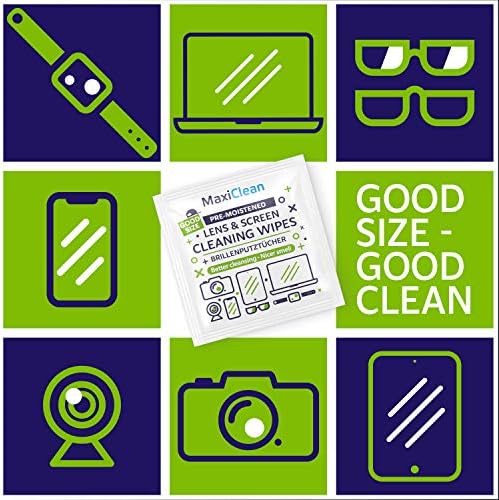 Toallitas de Limpieza MAXI CLEAN 440 Paquete para Lentes, Prehumedecidas y Envase Individual, Limpieza Sin Rayas para Gafas y Pantallas, 5.5 x 4.7 - imagen 7