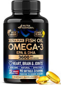 Aceite de Pescado Omega 3 3600 mg - Suplemento Omega 3 | EPA & DHA - Libre de Metales Pesados - Apoyo para Corazón, Cerebro y Articulaciones - Aceite - imagen 1