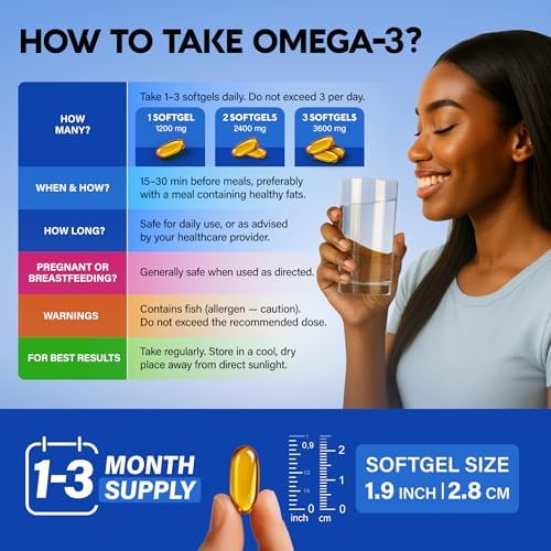 Aceite de Pescado Omega 3 3600 mg - Suplemento Omega 3 | EPA & DHA - Libre de Metales Pesados - Apoyo para Corazón, Cerebro y Articulaciones - Aceite - imagen 6