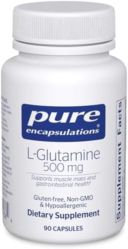 Pure Encapsulations L-Glutamina 500 mg - Suplemento para Apoyo Inmunológico y Digestivo, Salud Intestinal, Metabolismo y Soporte Muscular - 90 - imagen 1