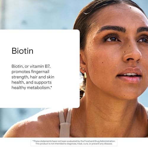 THORNE - Suplemento de Biotina - Vitamina B7 para Cabello, Uñas, Piel y Metabolismo Saludable - 60 Cápsulas Sin Gluten, Lácteos ni Soja - imagen 3