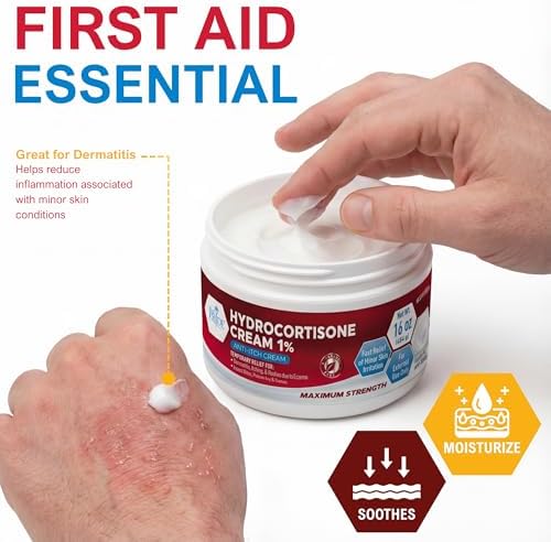 Crema Hidrocortisona MED Pride 1% a Granel 16 Oz - Alivio Máximo para Picazón por Eczema, Dermatitis, Erupciones y Picaduras de Mosquito - imagen 2