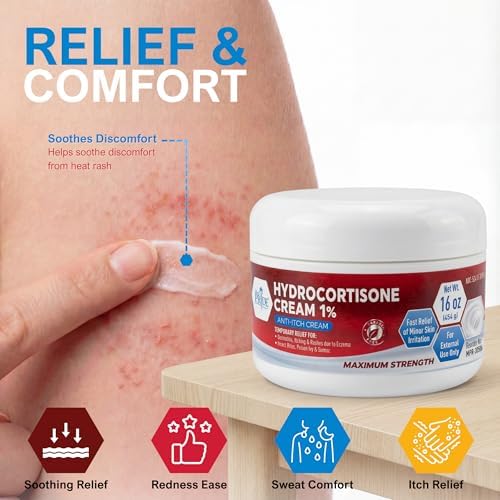 Crema Hidrocortisona MED Pride 1% a Granel 16 Oz - Alivio Máximo para Picazón por Eczema, Dermatitis, Erupciones y Picaduras de Mosquito - imagen 3