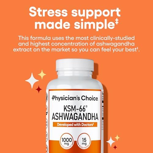 KSM-66 Ashwagandha en Polvo de Raíz - 1,000mg Orgánico con Pimienta Negra - 5% Withanolides - Apoyo para Estrés, Ánimo y Rendimiento - 60 Cápsulas - imagen 2