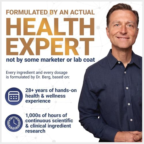 Suplemento de Cúrcuma Dr. Berg (Solo 2 al Día) con Pimienta Negra (BioPerine) - 1350 mg de Cúrcuma Curcumina con 95% de Curcuminoides - 60 Cápsulas - imagen 5
