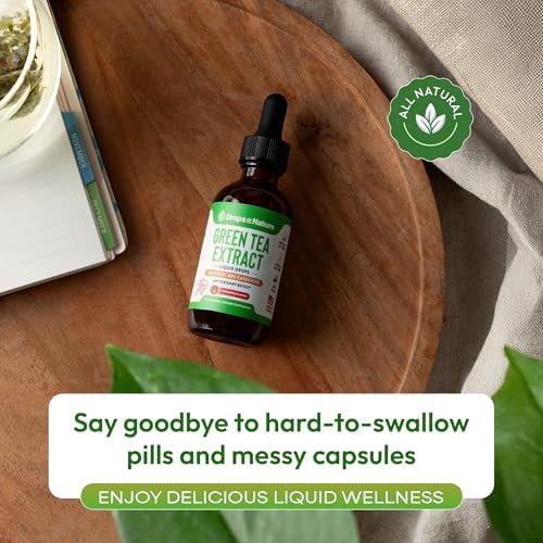 Extracto de Té Verde 10:1 50% EGCG - Gotero Líquido Vegano - 4X Más Potente que Pastillas - Suplemento Antioxidante de 2oz para Piel, Corazón y - imagen 7