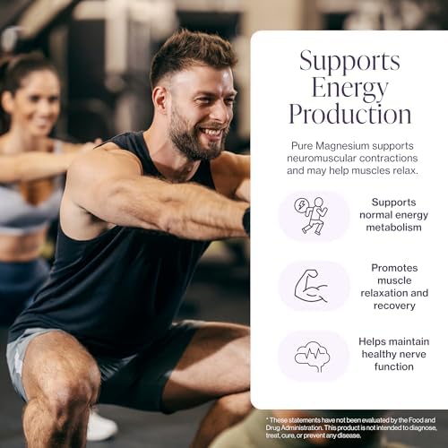 Suplemento de Glicinato de Magnesio Puro – Magnesio Quelado Altamente Absorbible para Dormir, Salud Muscular y Nerviosa, Energía y Relajación – 200mg - imagen 3