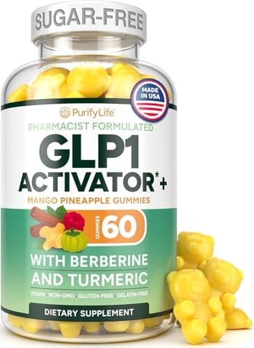 Gomitas GLP-1 para Control de Apetito – Suplemento Sin Azúcar con Berberina, Canela, Cúrcuma, Garcinia y Cetonas de Frambuesa – Digestión, Pérdida de - imagen 1