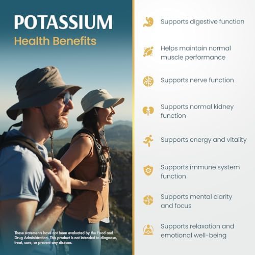 Cápsulas de Citrato de Potasio Vykee Nutrition - Suplemento para Balance Electrolítico, Salud Muscular y Cardiaca - Vegano, No Transgénico, Sin - imagen 6