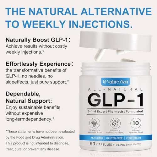 Suplemento GLP-1 - Prebióticos y Probióticos Múltiples para Apoyo del Apetito y Metabolismo, Fórmula Natural GLP1 Activate - 90 Cápsulas - imagen 2