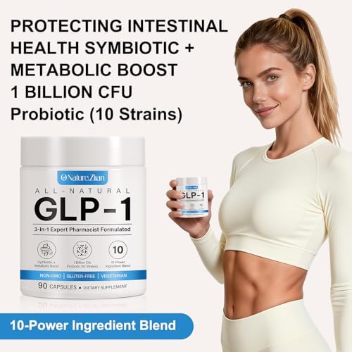 Suplemento GLP-1 - Prebióticos y Probióticos Múltiples para Apoyo del Apetito y Metabolismo, Fórmula Natural GLP1 Activate - 90 Cápsulas - imagen 7