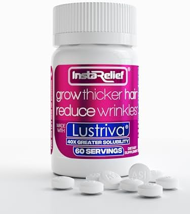 InstaRelief® Crecimiento Capilar con Lustriva® - Crecimiento de Cabello Más Fuerte y Saludable en 3 Semanas, Reduce Arrugas y Líneas Finas, con - imagen 1