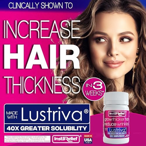 InstaRelief® Crecimiento Capilar con Lustriva® - Crecimiento de Cabello Más Fuerte y Saludable en 3 Semanas, Reduce Arrugas y Líneas Finas, con - imagen 2