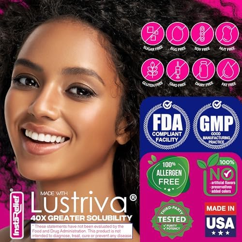InstaRelief® Crecimiento Capilar con Lustriva® - Crecimiento de Cabello Más Fuerte y Saludable en 3 Semanas, Reduce Arrugas y Líneas Finas, con - imagen 5