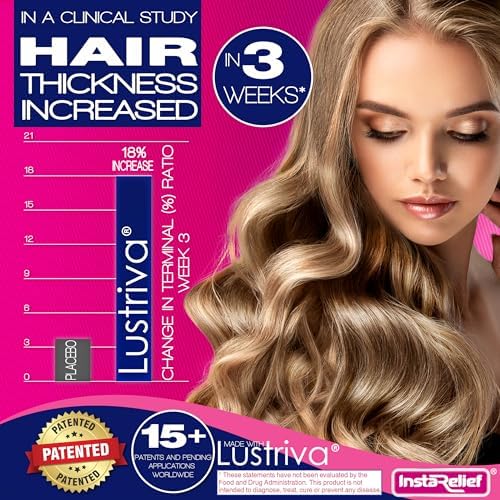 InstaRelief® Crecimiento Capilar con Lustriva® - Crecimiento de Cabello Más Fuerte y Saludable en 3 Semanas, Reduce Arrugas y Líneas Finas, con - imagen 6