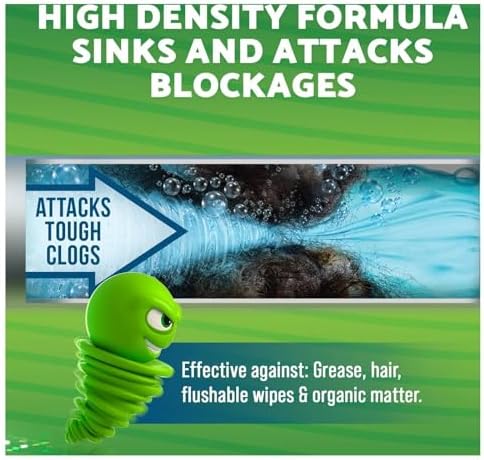 Green Gobbler Limpiador de Drenaje Ultimate | Removedor de Cabello para Tapones | Efectivo en Tuberías, Lavabos, Regaderas, WC | 64 fl. oz. - imagen 5