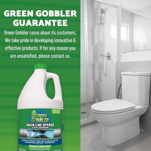 Green Gobbler Limpiador de Drenaje Ultimate | Removedor de Cabello para Tapones | Efectivo en Tuberías, Lavabos, Regaderas, WC | 64 fl. oz. - imagen 7