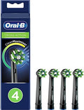 Cabezal de repuesto Oral-B Crossaction para cepillo de dientes eléctrico, color negro, 4 piezas (paquete de 1) - imagen 1