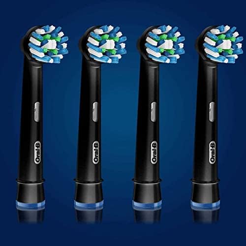 Cabezal de repuesto Oral-B Crossaction para cepillo de dientes eléctrico, color negro, 4 piezas (paquete de 1) - imagen 2