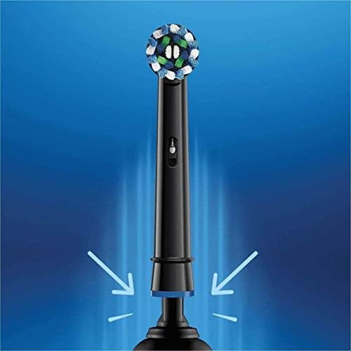 Cabezal de repuesto Oral-B Crossaction para cepillo de dientes eléctrico, color negro, 4 piezas (paquete de 1) - imagen 3