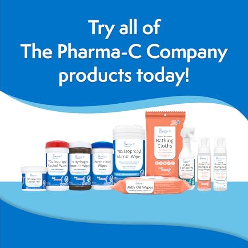 Toallitas de Alcohol Isopropílico al 70% - Pharma-C Company [Paquete de 6 - 40 piezas por envase] - Limpiador Antiséptico para ros Auxilios con Tapa - imagen 8