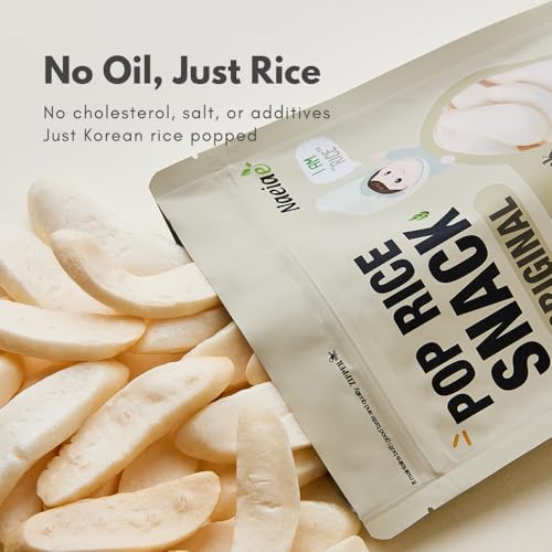 Naeiae Snack de Arroz Pop para Bebés y Niños Pequeños (100% Arroz Coreano, Sin Gluten, Sin Aceite) Alimento Saludable para Dentición, 5 Paquetes - imagen 3