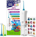 Hilo Dental Portátil GuruNanda para Niños - 4 Modos, 4 Boquillas, Temporizador de 2 Min, Tema Monster Frens, A partir de 6 Años - imagen 1