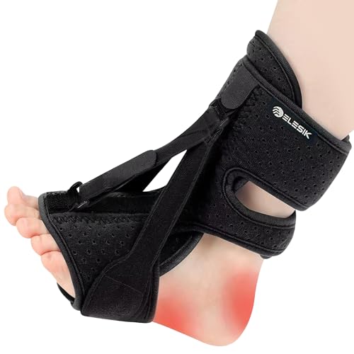 Férula Nocturna ELESIK para Fascitis Plantar y Caída del Pie, Alivio para Tendinitis de Aquiles, Talla Única, Color Negro - imagen 1