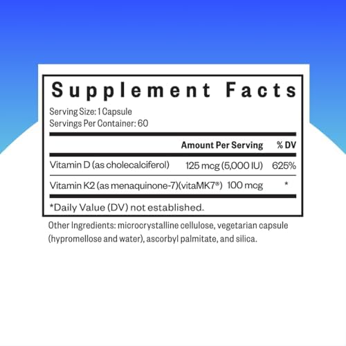 Seeking Health Vitamina D3 + K2 - Suplemento Vegetariano para el Sistema Inmunológico y Salud Ósea - 60 Cápsulas - imagen 2
