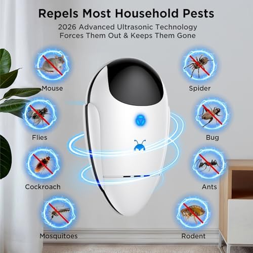 Repelente Ultrasonido Neatmaster 2026 Mejorado para Plagas e Insectos, Control de Cucarachas, Roedores, Mosquitos y Más, 4 Paquetes - imagen 2