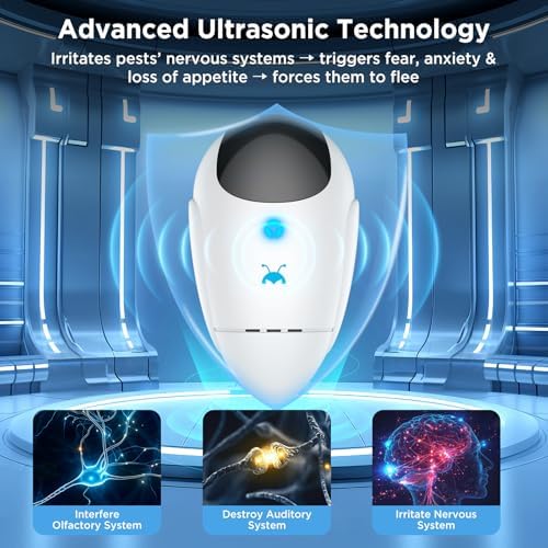 Repelente Ultrasonido Neatmaster 2026 Mejorado para Plagas e Insectos, Control de Cucarachas, Roedores, Mosquitos y Más, 4 Paquetes - imagen 3