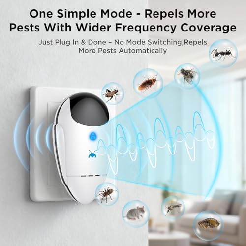 Repelente Ultrasonido Neatmaster 2026 Mejorado para Plagas e Insectos, Control de Cucarachas, Roedores, Mosquitos y Más, 4 Paquetes - imagen 4