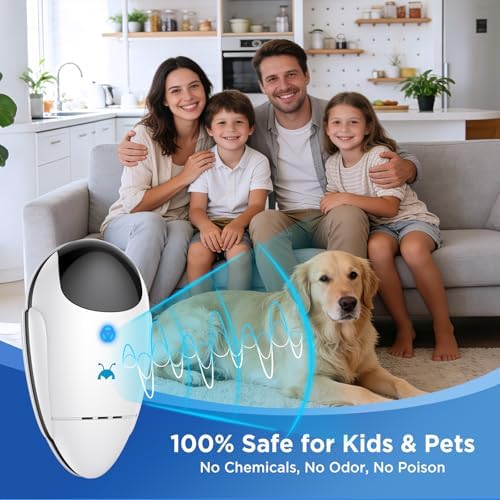 Repelente Ultrasonido Neatmaster 2026 Mejorado para Plagas e Insectos, Control de Cucarachas, Roedores, Mosquitos y Más, 4 Paquetes - imagen 5