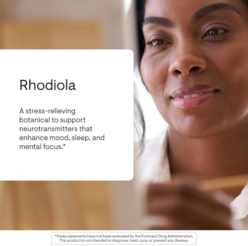Suplemento Botánico Thorne Rhodiola para Alivio del Estrés - Mejora el Sueño y la Concentración Mental - 60 Cápsulas - imagen 3